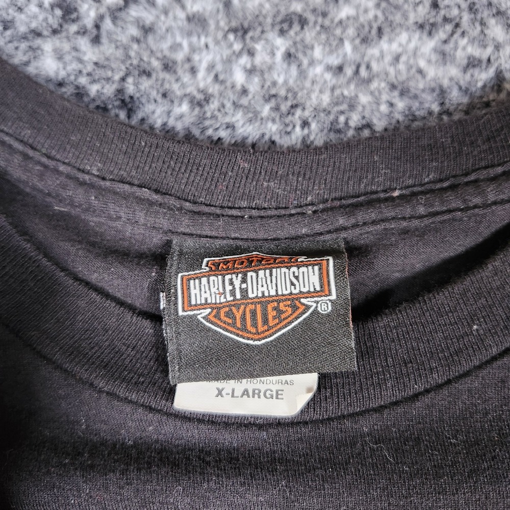 Vintage Harley Davidson Hanes Tshirt Atlantic City Made in USA pocket XL - Picture 4 of 12